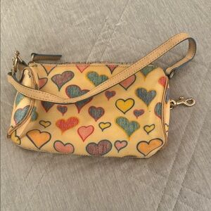 Dooney & Bourke Multicolor Heart Clutch